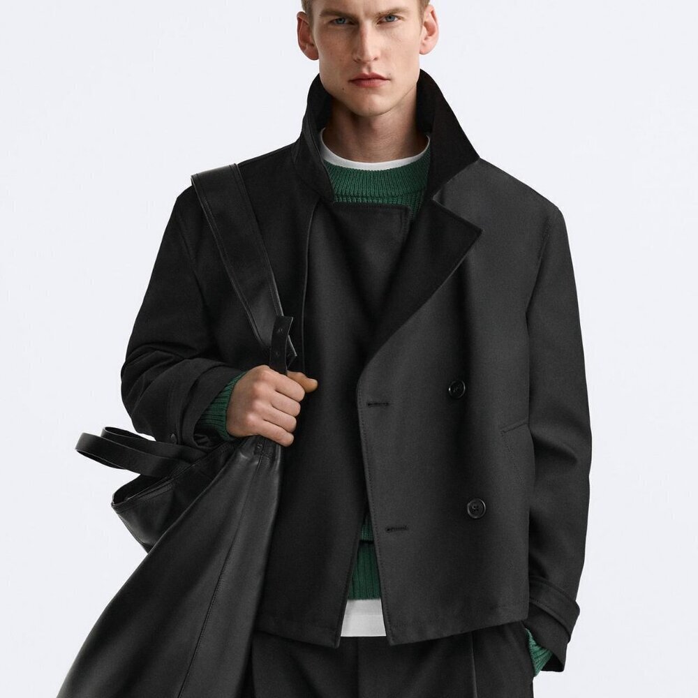 ZARA KALTA TRENCH COAT MEN'S  4164/918/800 xl